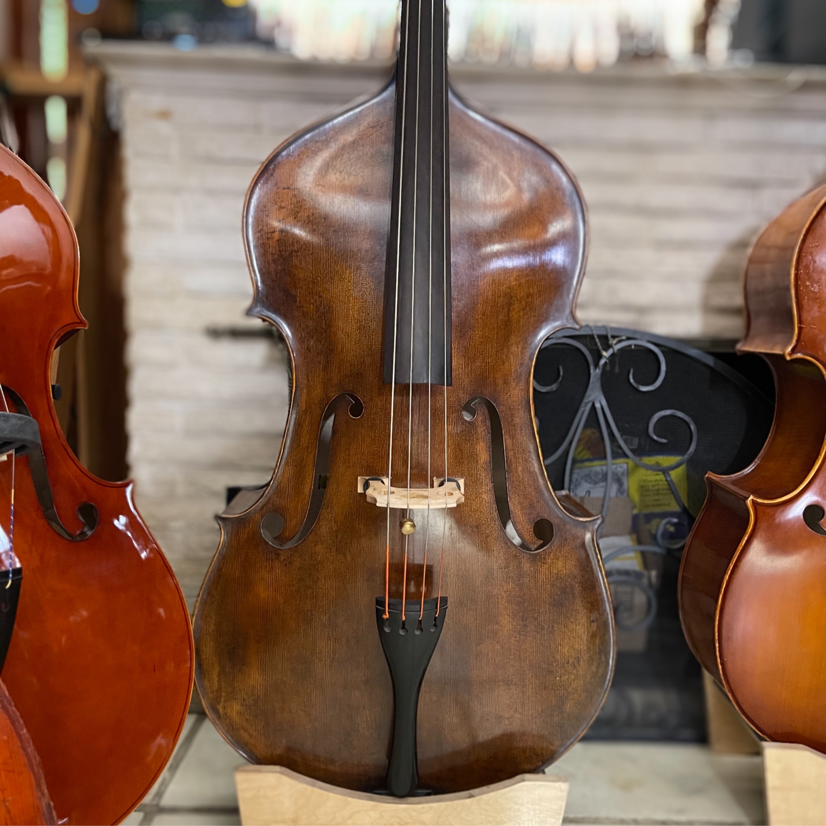 E. Wilfer Nr 15 Bass Amati Copy 3/4 Double Bass