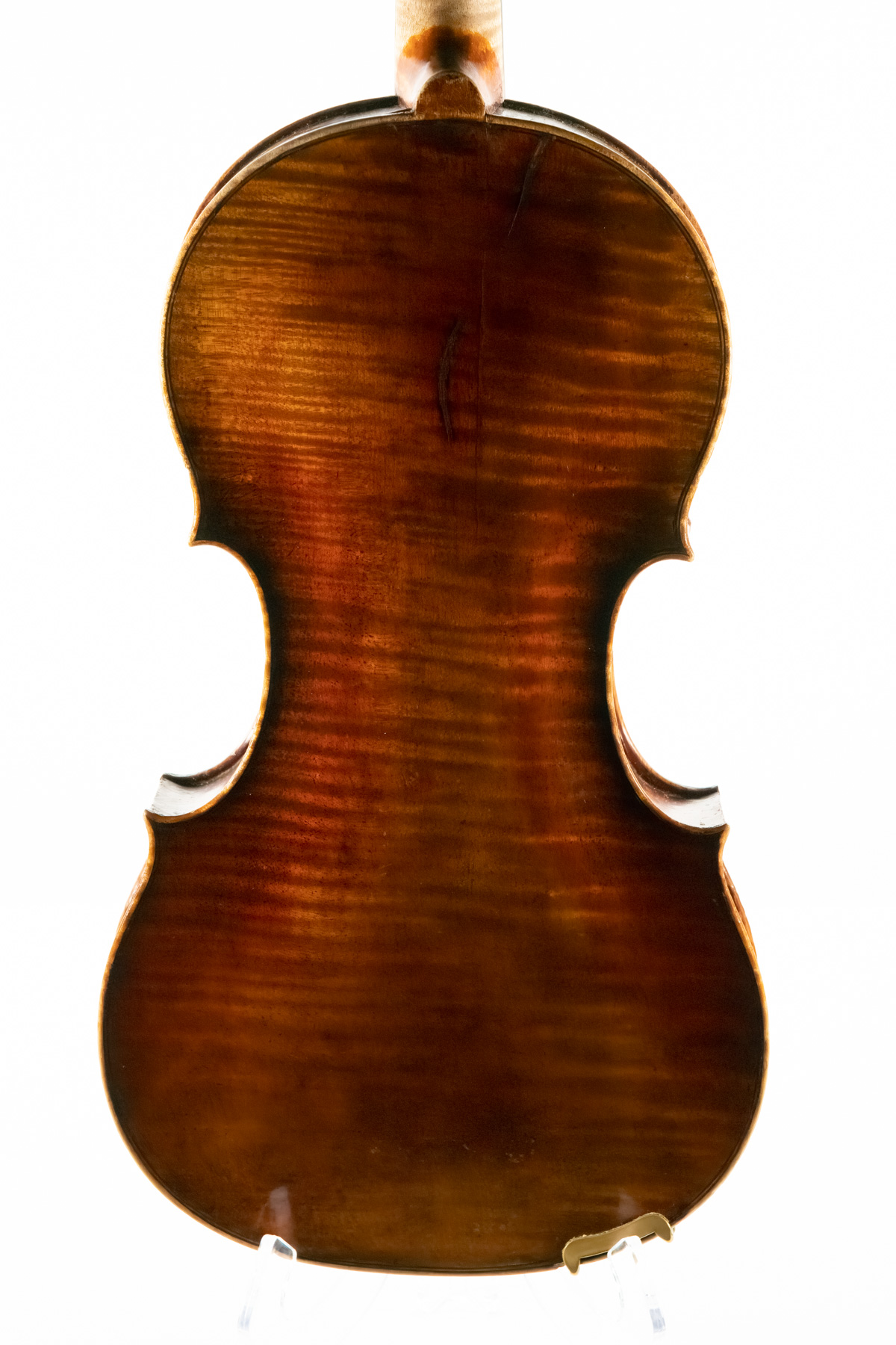 Back of 1900 German Antique Full Size Violin