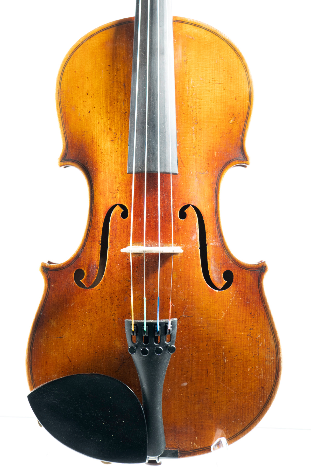 1900s German Stradivarius Violin Copy Front